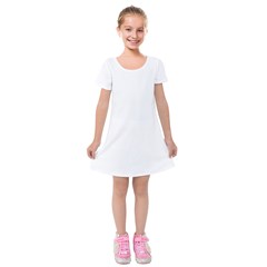 Kids  Short Sleeve Velvet Dress