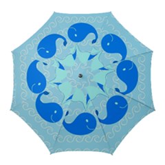 Playing In The Waves Golf Umbrella by StuffOrSomething