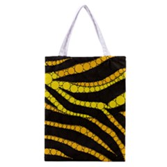 Yellow Bling Zebra  All Over Print Classic Tote Bag by OCDesignss