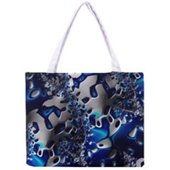 Glossy Blue Fractal  All Over Print Tiny Tote Bag by OCDesignss