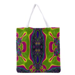 Hippie Fractal  All Over Print Grocery Tote Bag by OCDesignss