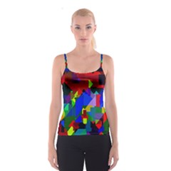 Pattern All Over Print Spaghetti Strap Top by Siebenhuehner