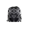 Crazy Black&white Fractal Drawstring Pouch (Medium) View1