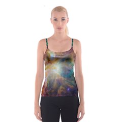 Colorful Galaxy All Over Print Spaghetti Strap Top by UniqueandCustomGifts