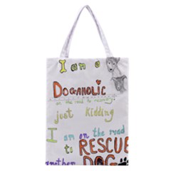 D0gaholic All Over Print Classic Tote Bag by Rokinart