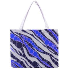 Blue Zebra Bling  All Over Print Tiny Tote Bag by OCDesignss