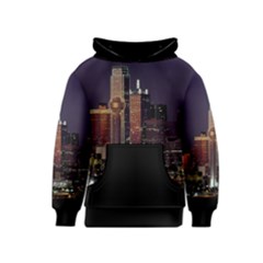 Dallas Skyline At Night Kid s Pullover Hoodie by StuffOrSomething