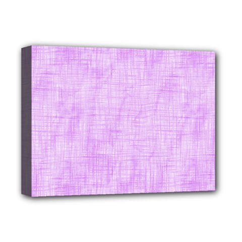 Hidden Pain In Purple Deluxe Canvas 16  X 12  (framed)  by FunWithFibro