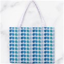 Blue Green Leaf Pattern Tiny Tote Bag View1