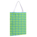 Blue Lime Leaf Pattern Classic Tote Bag View2