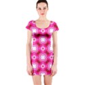 Cute Pretty Elegant Pattern Short Sleeve Bodycon Dress View1