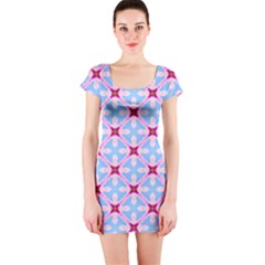 Cute Pretty Elegant Pattern Short Sleeve Bodycon Dress by GardenOfOphir