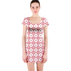 Cute Pretty Elegant Pattern Short Sleeve Bodycon Dress by GardenOfOphir