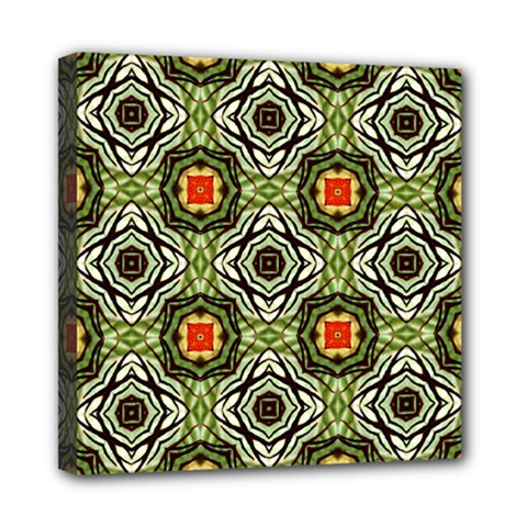 Cute Pretty Elegant Pattern Mini Canvas 8  X 8  (framed) by GardenOfOphir