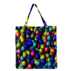 Colorful Balls Grocery Tote Bag by LalyLauraFLM