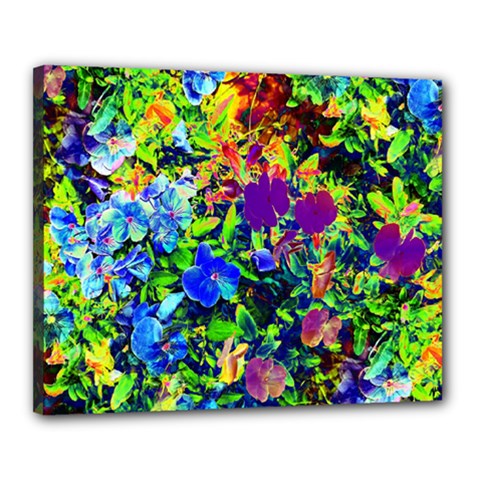 The Neon Garden Canvas 20  X 16  by rokinronda