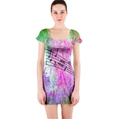 Abstract Music  Short Sleeve Bodycon Dresses by ImpressiveMoments