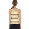 Fancy Tribal Border Pattern Beige Tank Tops View2