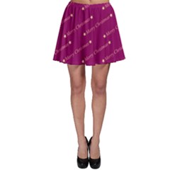 Merry Christmas,text,bordeaux Skater Skirts by ImpressiveMoments