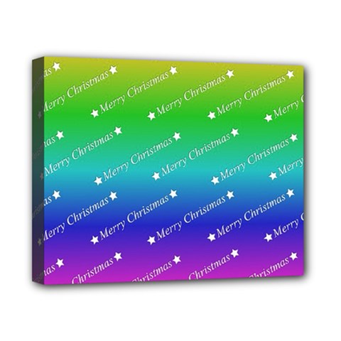 Merry Christmas,text,rainbow Canvas 10  X 8  by ImpressiveMoments