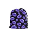 Sassy Purple Puckered Lips  Drawstring Pouches (Medium)  View1