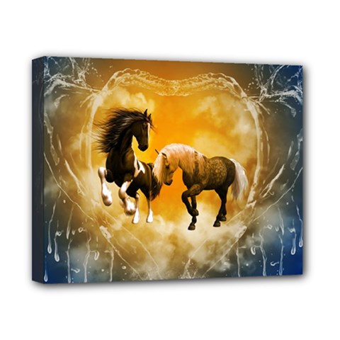 Wonderful Horses Canvas 10  X 8  by FantasyWorld7