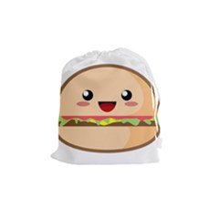 Kawaii Burger Drawstring Pouches (medium)  by KawaiiKawaii