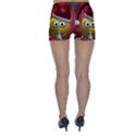 Funny Christmas Smiley Skinny Shorts View2