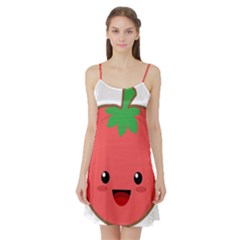 Kawaii Tomato Satin Night Slip by KawaiiKawaii