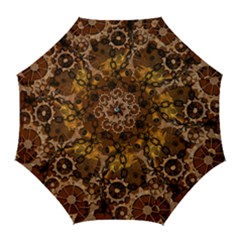 Steampunk In Rusty Metal Golf Umbrellas by FantasyWorld7