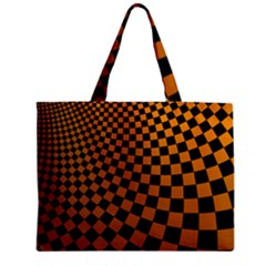 Abstract Square Checkers  Zipper Tiny Tote Bags by OZMedia