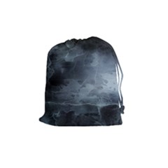 Black Splatter Drawstring Pouches (medium)  by trendistuff