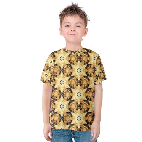 Faux Animal Print Pattern Kid s Cotton Tee by GardenOfOphir