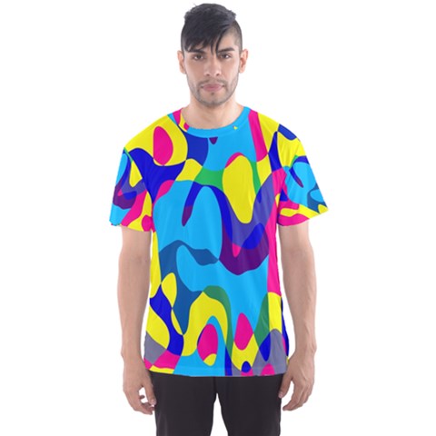 Colorful Chaos Men s Sport Mesh Tee by LalyLauraFLM