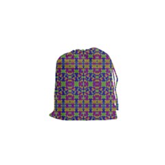 Ethnic Modern Geometric Pattern Drawstring Pouches (xs)  by dflcprints