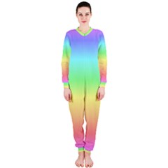 Rainbow Colors Onepiece Jumpsuit (ladies)  by LovelyDesigns4U