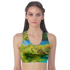 Plitvice, Croatia Sports Bra by trendistuff