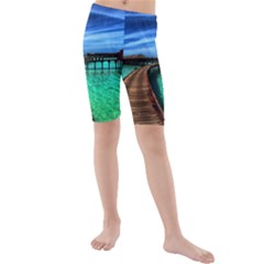 Maldives 2 Kid s Mid Length Swim Shorts by trendistuff