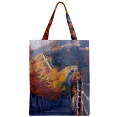 Great Wall Of China 1 Zipper Classic Tote Bags by trendistuff