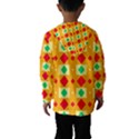 Green red yellow rhombus pattern Hooded Wind Breaker (Kids) View2