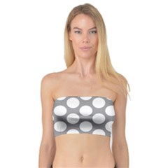 Grey Polkadot Bandeau Top by Zandiepants