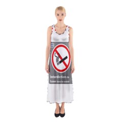 No Smoking  Full Print Maxi Dress by MRTACPANS