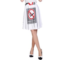 No Smoking  A-line Skirt by MRTACPANS