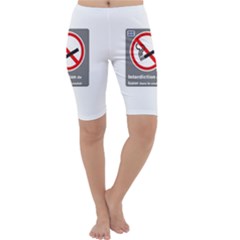 No Smoking  Cropped Leggings by MRTACPANS