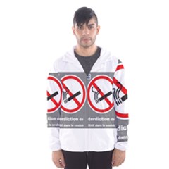 No Smoking  Hooded Wind Breaker (men) by MRTACPANS