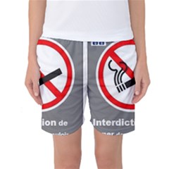 No Smoking  Women s Basketball Shorts by MRTACPANS