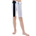 Funny Black and White Stripes Diamonds Arrows Kid s Mid Length Swim Shorts View1