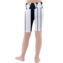 Funny Black and White Stripes Diamonds Arrows Kid s Mid Length Swim Shorts View2