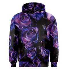 Purple Glitter Roses Valentine Love Men s Pullover Hoodie by yoursparklingshop