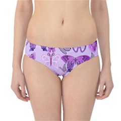 Purple Awareness Butterflies Hipster Bikini Bottoms by FunWithFibro